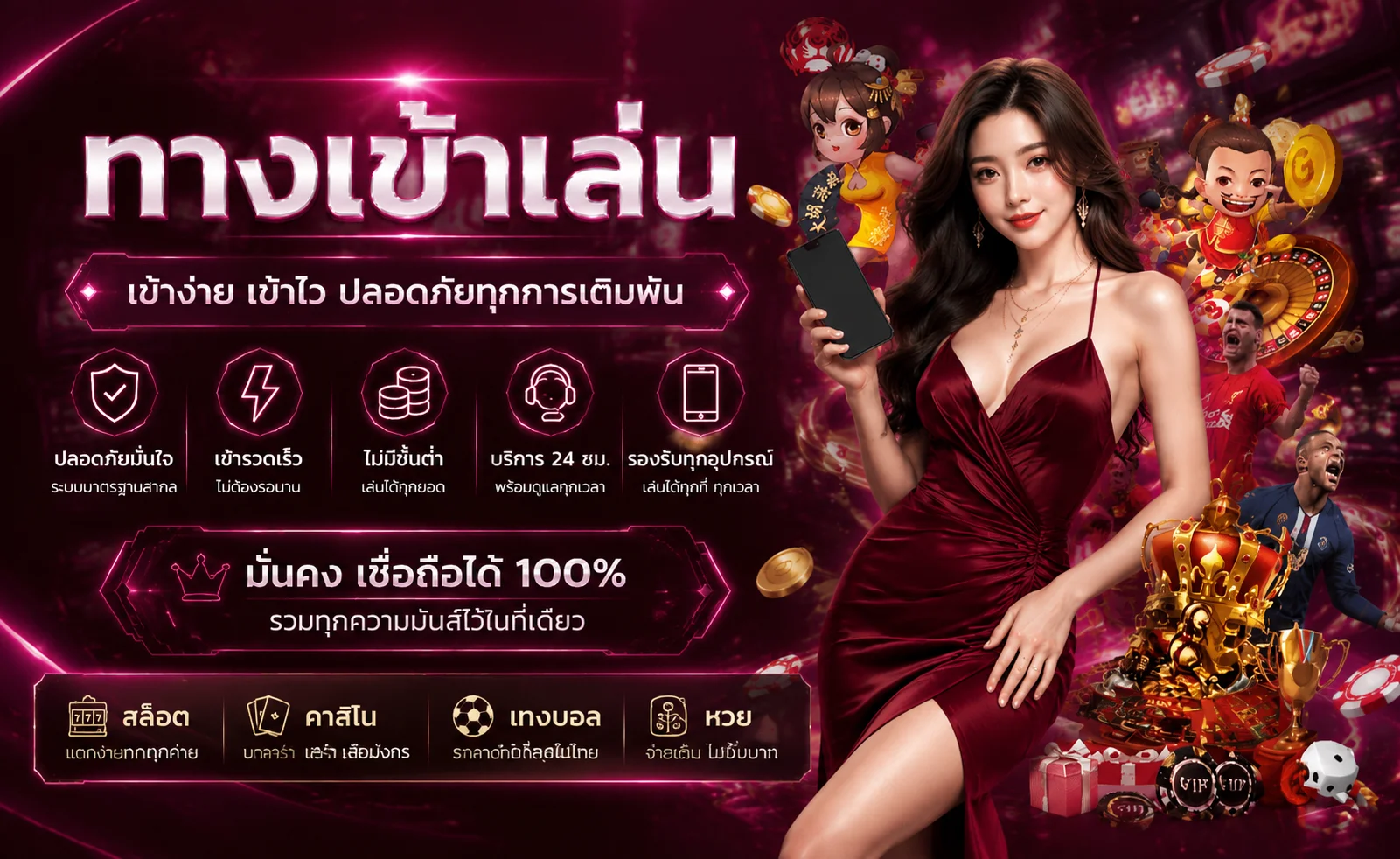 รวมค่ายเกมสล็อตและคาสิโนออนไลน์บน ROXY BET